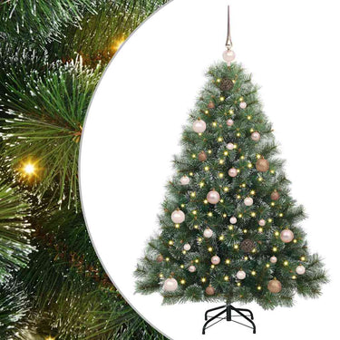 Vidaxl kunstkerstboom met 150 led met standaard groen 150 cm pe en pvc
