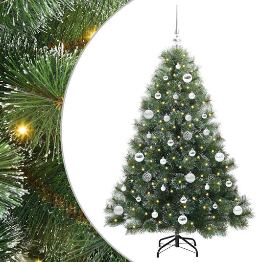 Vidaxl kunstkerstboom met 150 led met standaard groen 150 cm pe en pvc