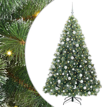 Vidaxl kunstkerstboom met 300 led met standaard groen 180 cm pe en pvc