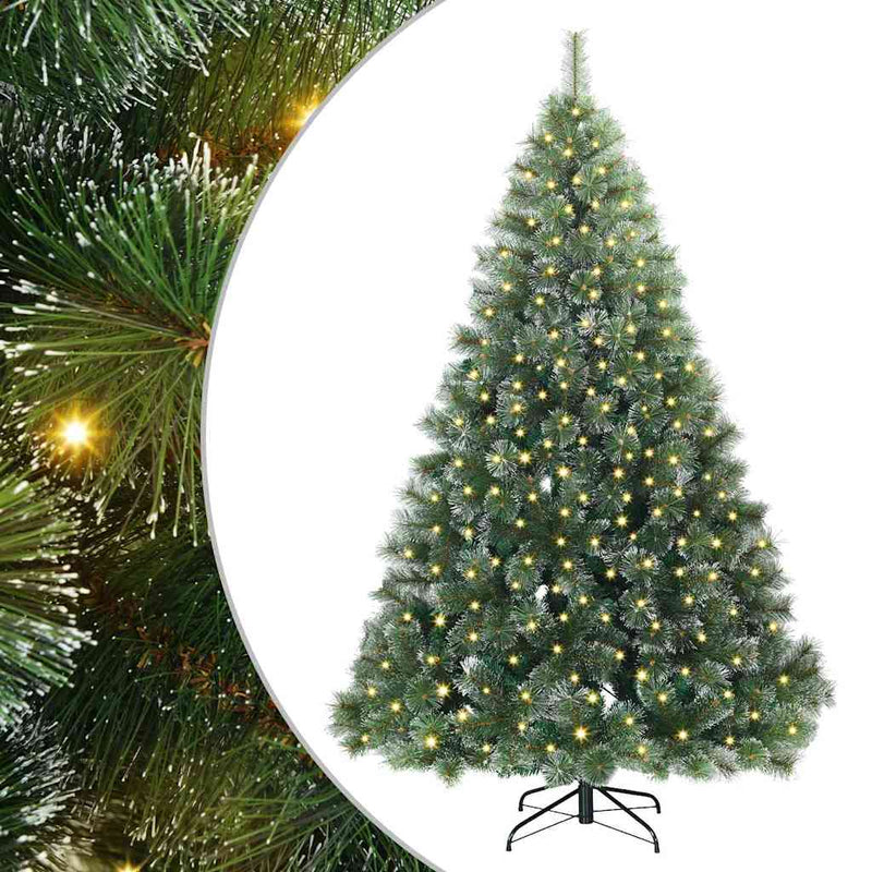 Load image into Gallery viewer, Vidaxl kunstkerstboom met 300 led met standaard groen 210 cm pe en pvc
