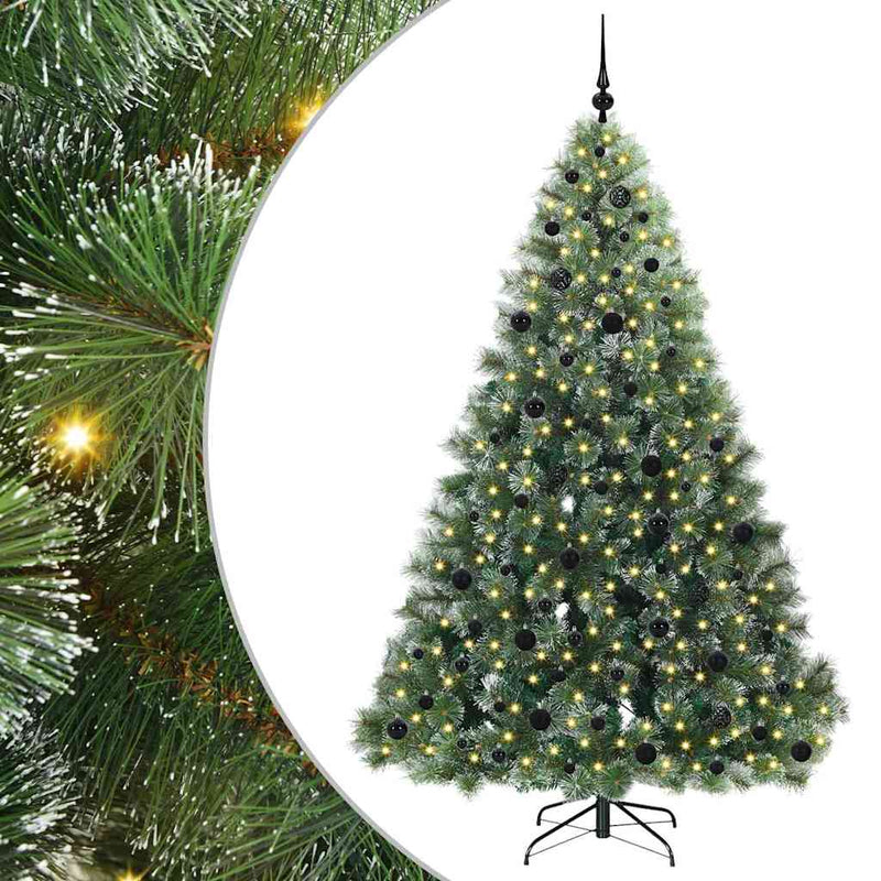 Load image into Gallery viewer, Vidaxl kunstkerstboom met 300 led met standaard groen 210 cm pe en pvc
