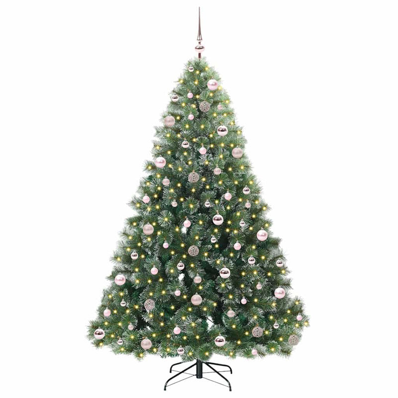 Load image into Gallery viewer, Vidaxl kunstkerstboom met 300 led met standaard groen 210 cm pe en pvc

