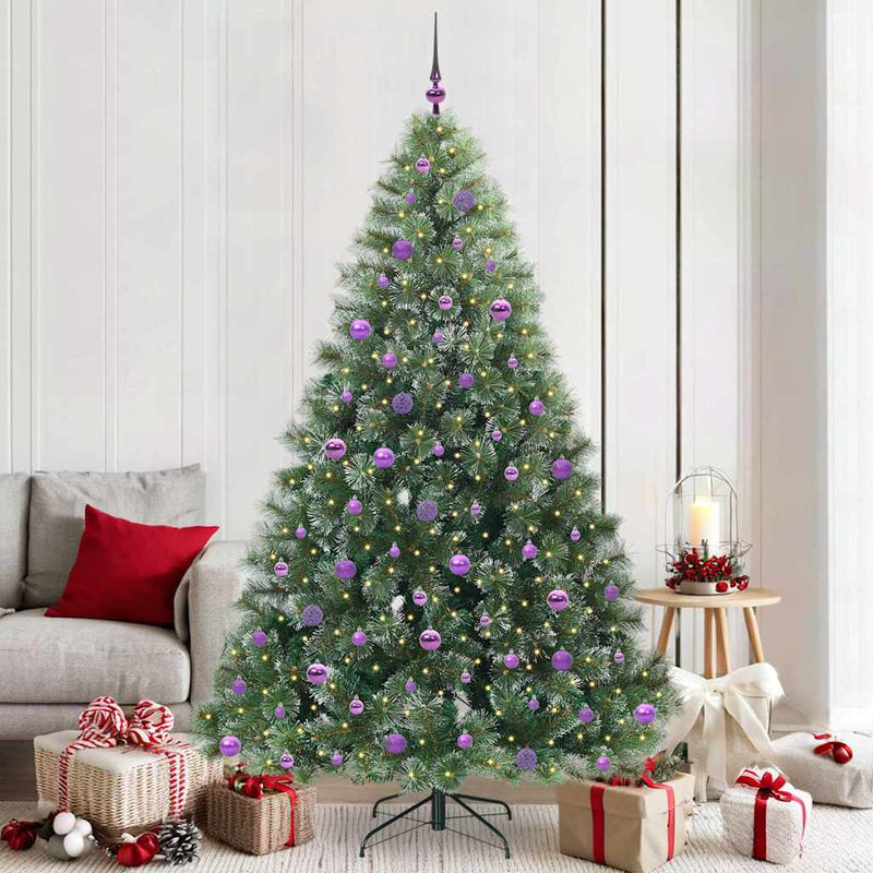 Load image into Gallery viewer, Vidaxl kunstkerstboom met 300 led met standaard groen 210 cm pe en pvc
