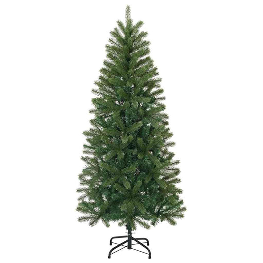 Vidaxl kunstkerstboom met standaard groen 150 cm pvc, pe en staal