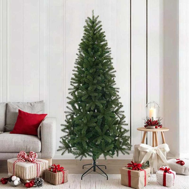 Load image into Gallery viewer, Vidaxl kunstkerstboom met standaard groen 210 cm pvc, pe en staal
