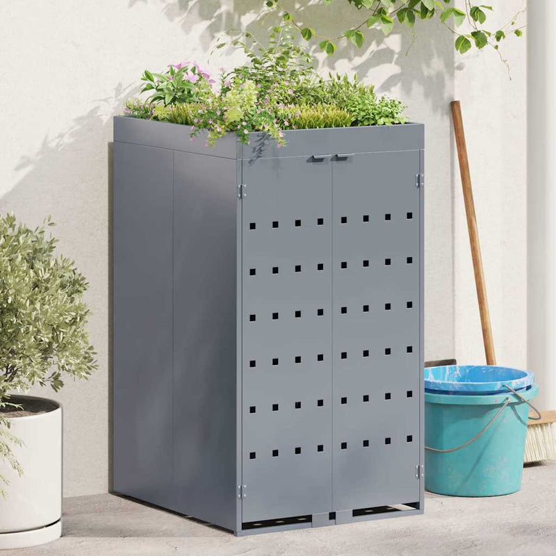 Load image into Gallery viewer, Vidaxl zwenkwagen opslag met plantenbakdak voor enkel 240l bak
