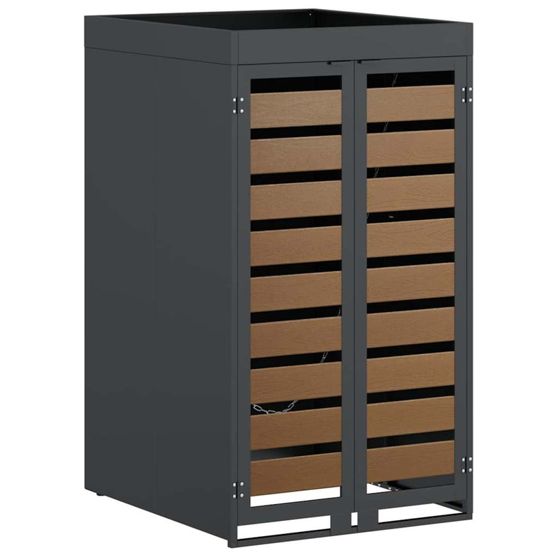 Load image into Gallery viewer, Vidaxl afvalcontaineropslag met plantenbakdak voor 240l container
