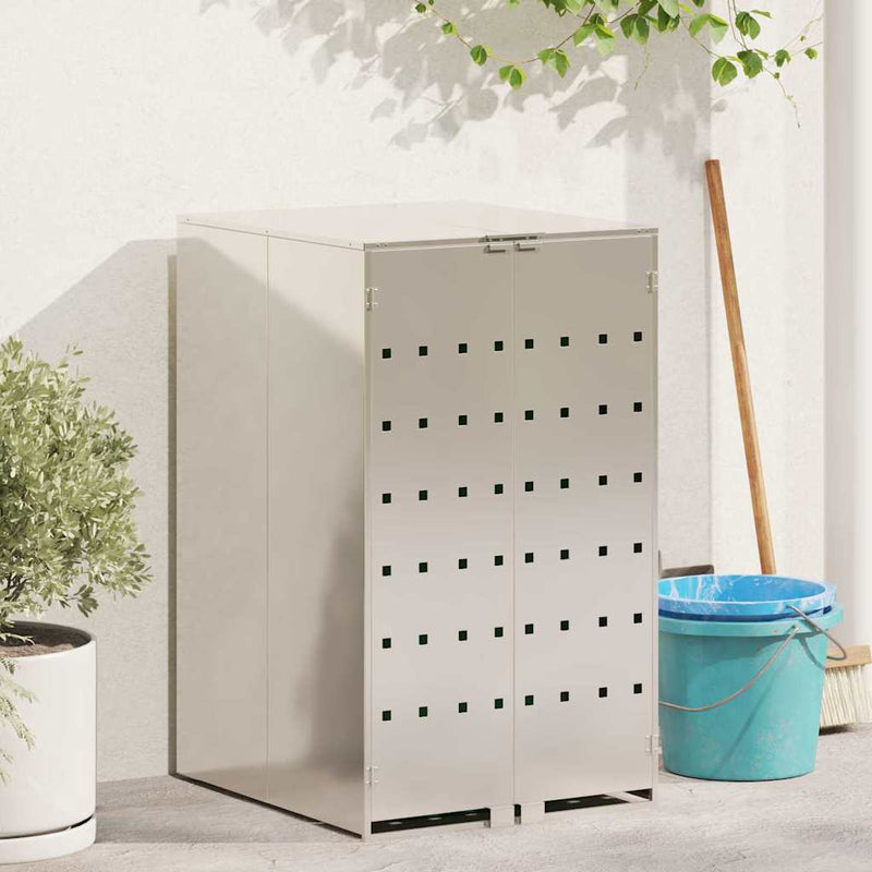 Load image into Gallery viewer, Vidaxl afvalcontaineropslag met gasliftdeksel voor 240l container
