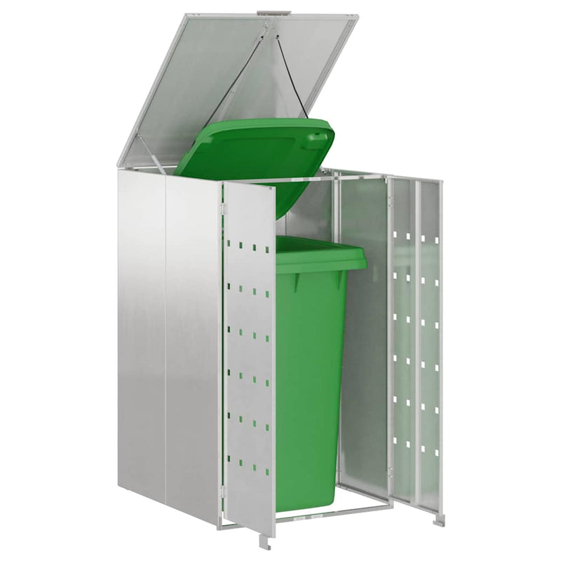 Load image into Gallery viewer, Vidaxl afvalcontaineropslag met gasliftdeksel voor 240l container

