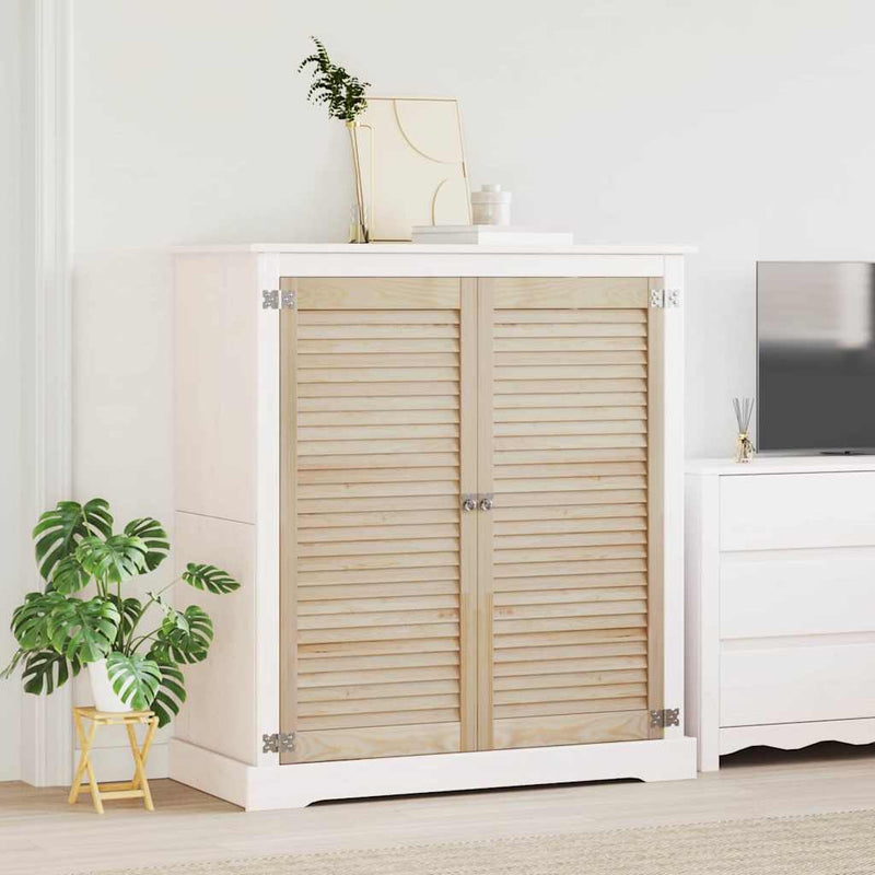 Load image into Gallery viewer, Vidaxl kastdeur 2 pcs naturel 49,5 x 2,1 x 110 cm massief grenenhout
