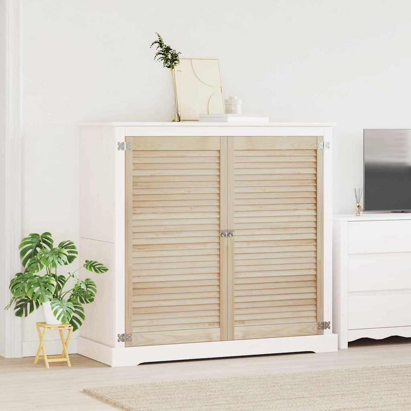 Load image into Gallery viewer, Vidaxl kastdeur 2 pcs naturel 110 x 2,1 x 59,5 cm massief grenenhout
