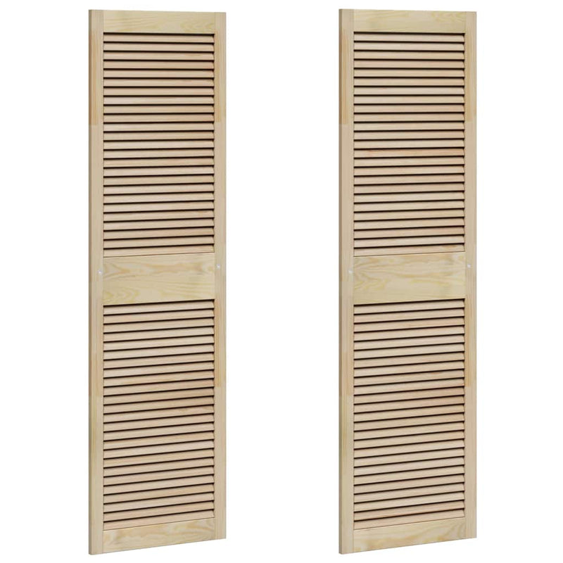 Load image into Gallery viewer, Vidaxl kastdeur 2 pcs naturel 170 x 2,1 x 49,5 cm massief grenenhout
