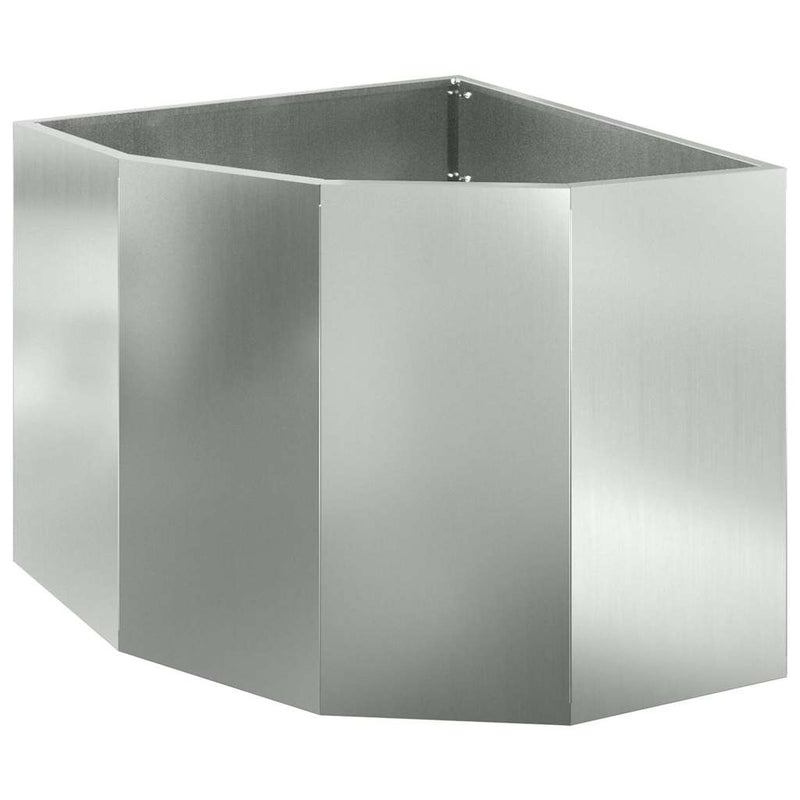 Load image into Gallery viewer, Vidaxl hoek plantbak zilver 60 x 60 x 50 cm gegalvaniseerd staal
