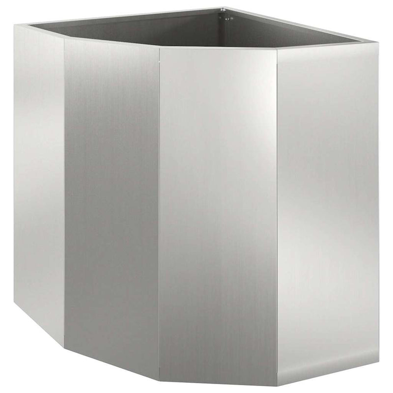 Load image into Gallery viewer, Vidaxl hoek plantbak zilver 45 x 45 x 50 cm gegalvaniseerd staal
