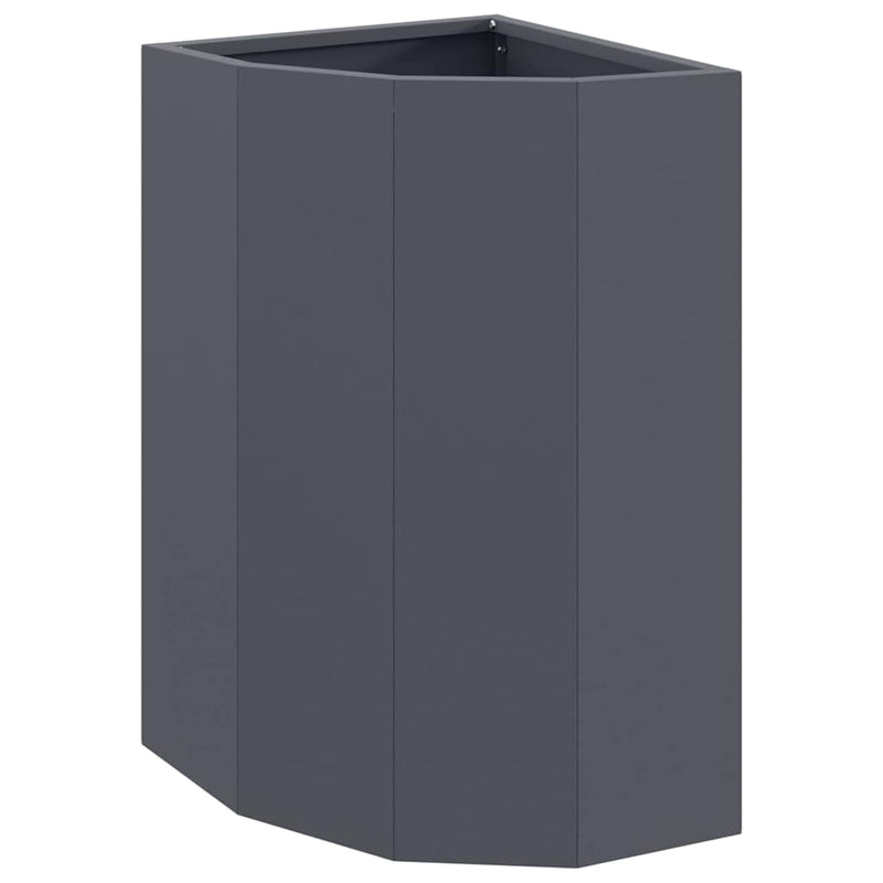 Load image into Gallery viewer, Vidaxl hoek plantbak antraciet 30 x 30 x 50 cm staal
