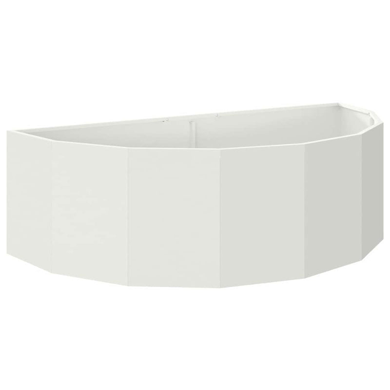 Load image into Gallery viewer, Vidaxl plantenbak wit 120 x 60 x 35 cm staal
