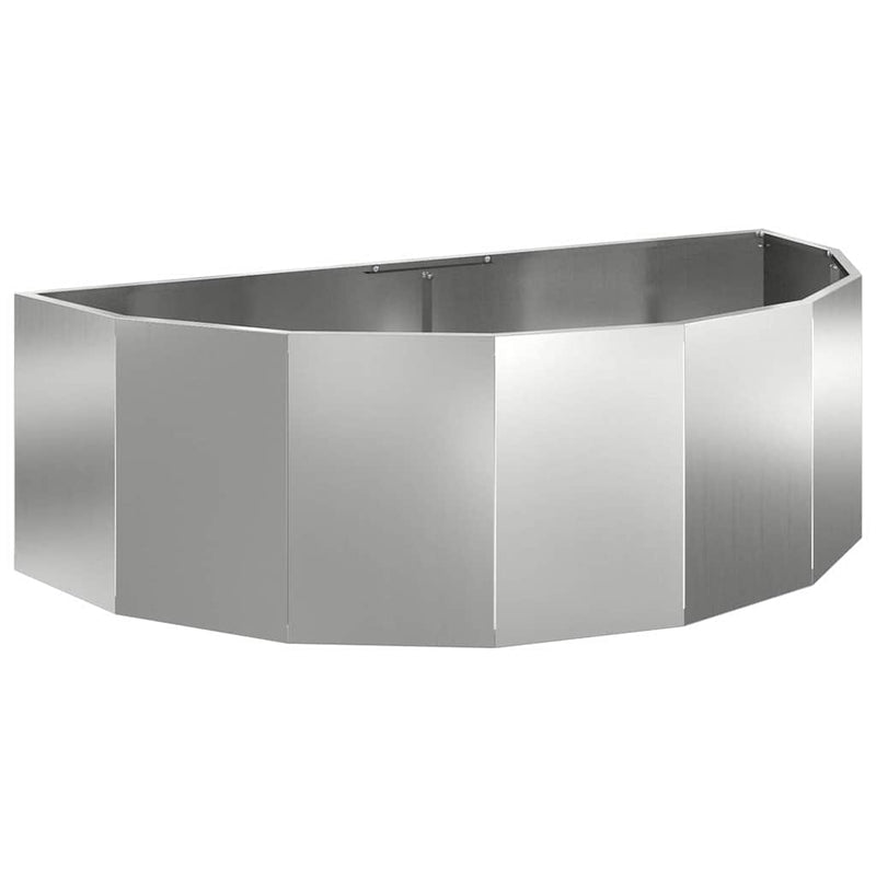 Load image into Gallery viewer, Vidaxl plantenbak zilver 120 x 60 x 35 cm gegalvaniseerd staal
