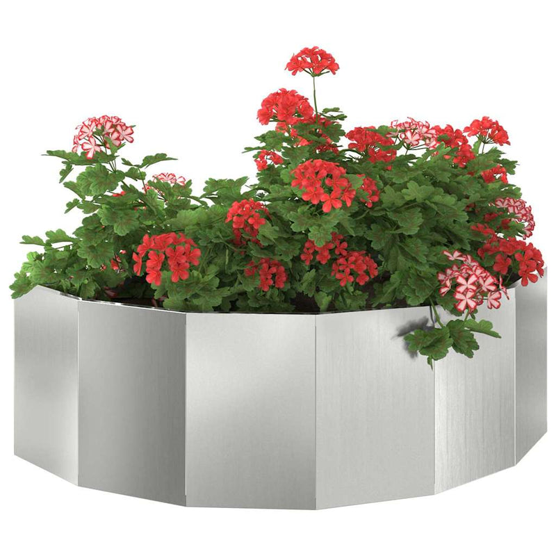 Load image into Gallery viewer, Vidaxl plantenbak zilver 120 x 60 x 35 cm gegalvaniseerd staal
