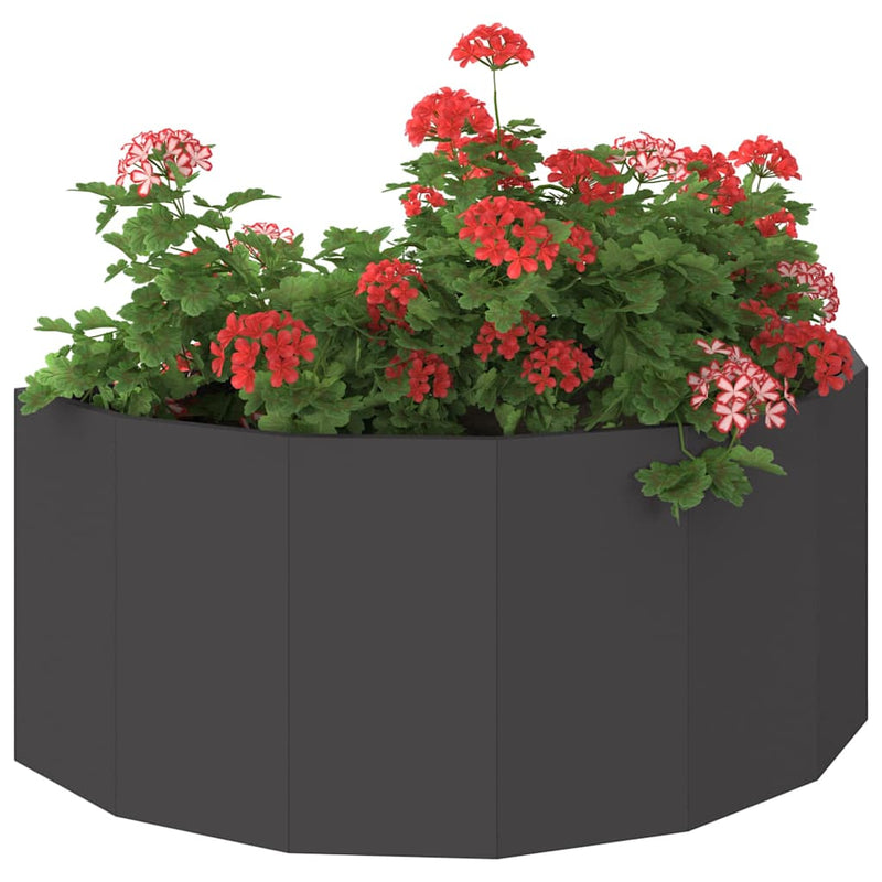 Load image into Gallery viewer, Vidaxl plantenbak zwart 90 x 45 x 35 cm staal
