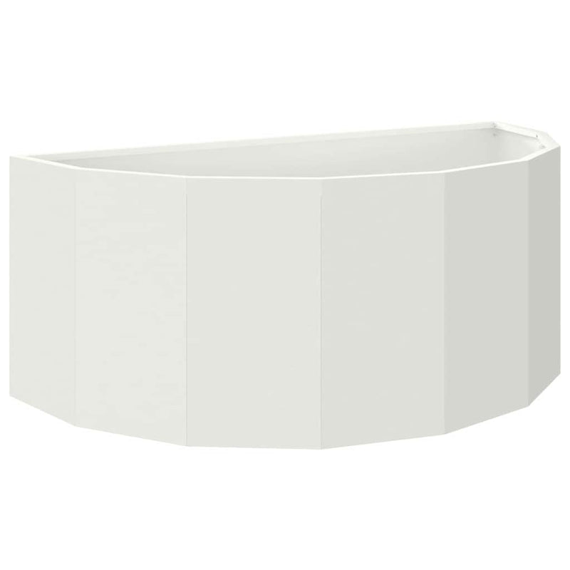 Load image into Gallery viewer, Vidaxl plantenbak wit 90 x 45 x 35 cm staal
