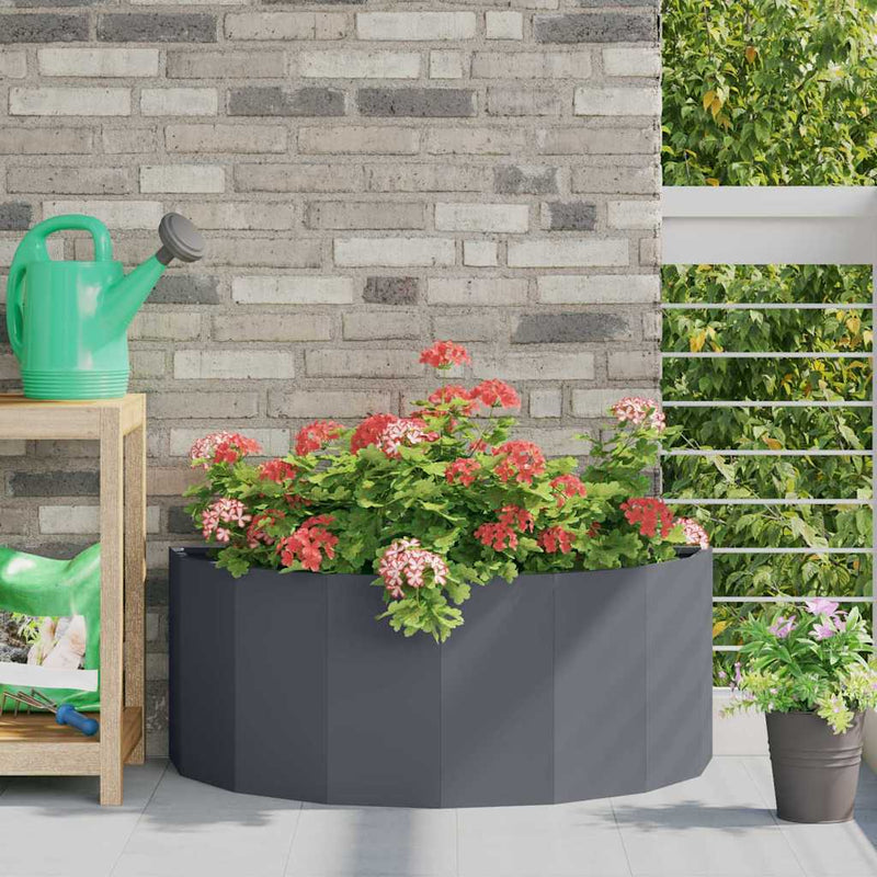 Load image into Gallery viewer, Vidaxl plantenbak antraciet 90 x 45 x 35 cm staal
