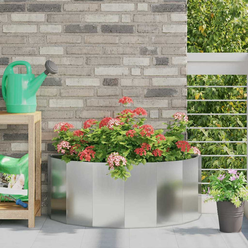 Load image into Gallery viewer, Vidaxl plantenbak zilver 90 x 45 x 35 cm gegalvaniseerd staal
