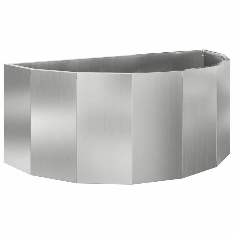 Load image into Gallery viewer, Vidaxl plantenbak zilver 90 x 45 x 35 cm gegalvaniseerd staal
