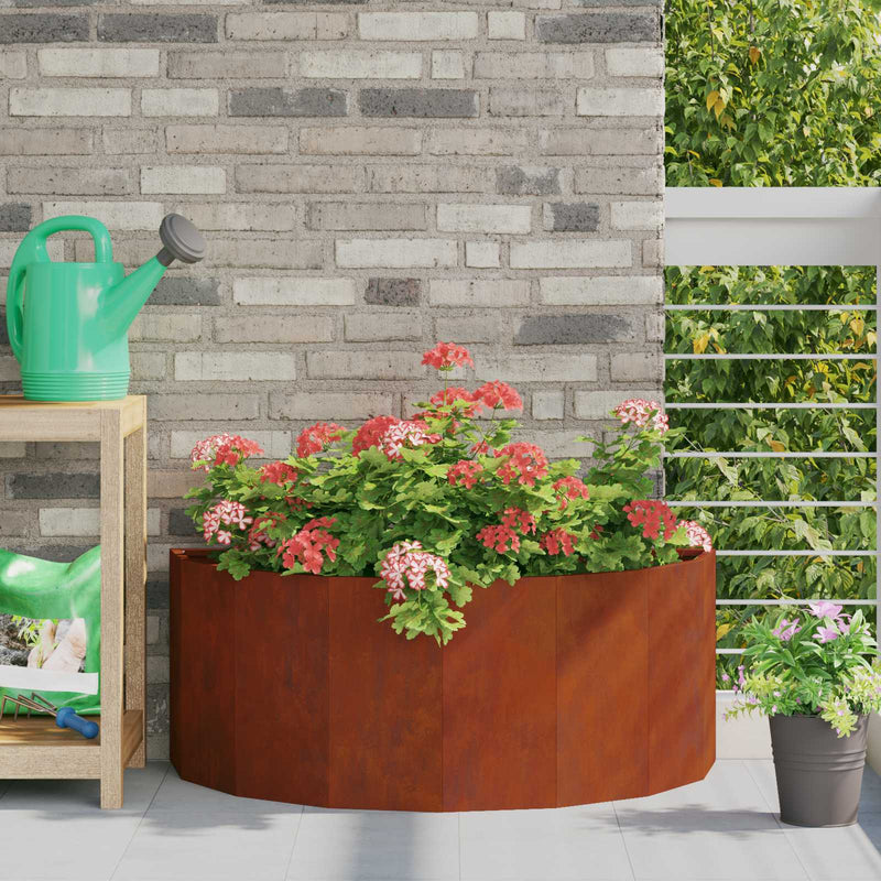Load image into Gallery viewer, Vidaxl plantenbak roestig 90 x 45 x 35 cm cortenstaal
