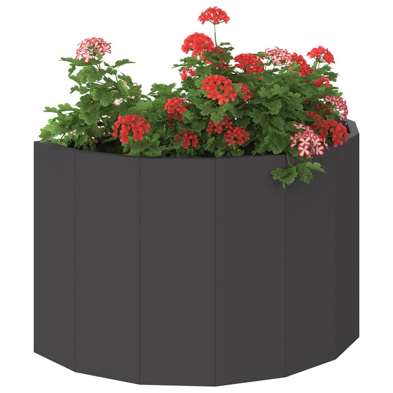 Load image into Gallery viewer, Vidaxl plantenbak zwart 60 x 30 x 35 cm staal
