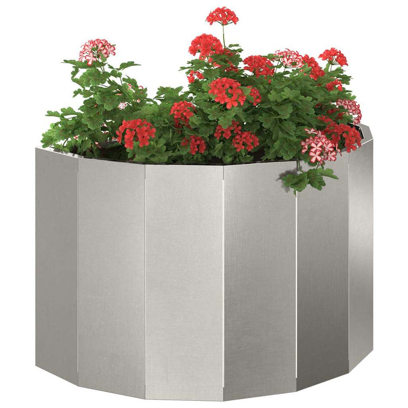 Load image into Gallery viewer, Vidaxl plantenbak zilver 60 x 30 x 35 cm roestvrij staal
