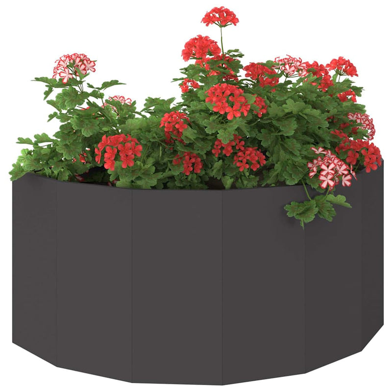 Load image into Gallery viewer, Vidaxl plantenbak zwart 120 x 60 x 50 cm staal
