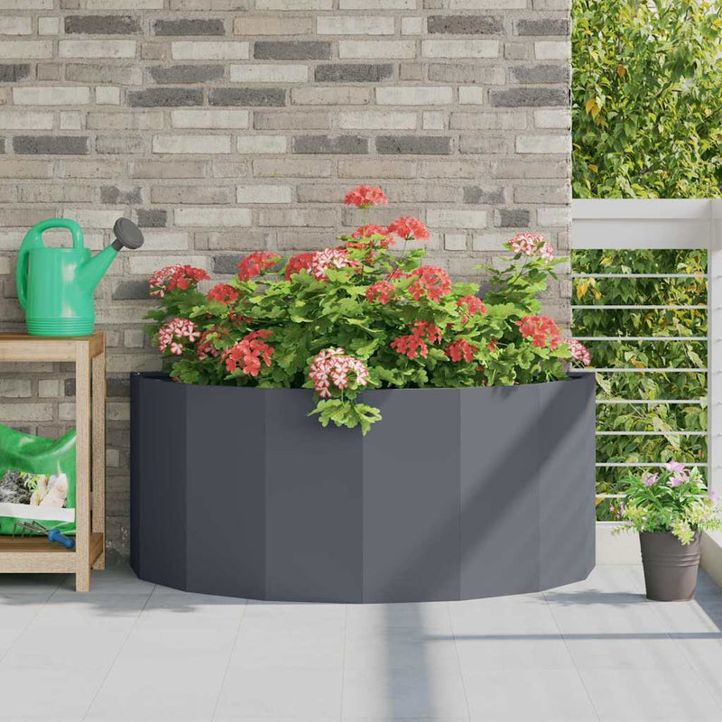 Load image into Gallery viewer, Vidaxl plantenbak antraciet 120 x 60 x 50 cm staal
