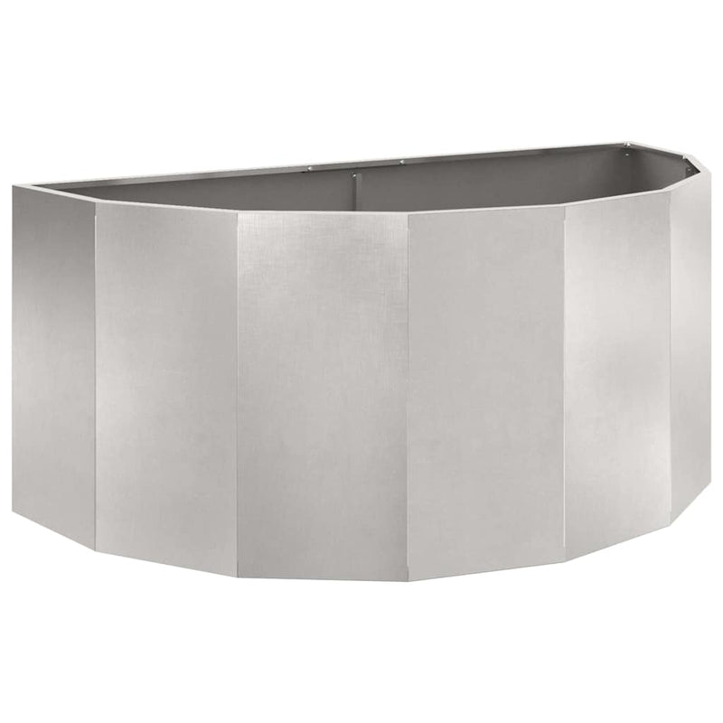 Load image into Gallery viewer, Vidaxl plantenbak zilver 120 x 60 x 50 cm roestvrij staal
