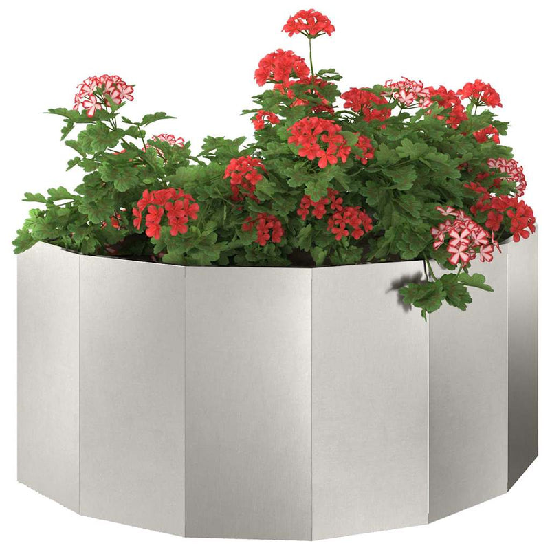 Load image into Gallery viewer, Vidaxl plantenbak zilver 120 x 60 x 50 cm roestvrij staal
