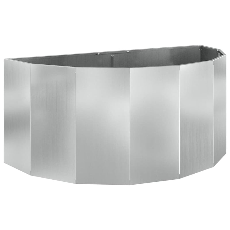 Load image into Gallery viewer, Vidaxl plantenbak zilver 120 x 60 x 50 cm gegalvaniseerd staal
