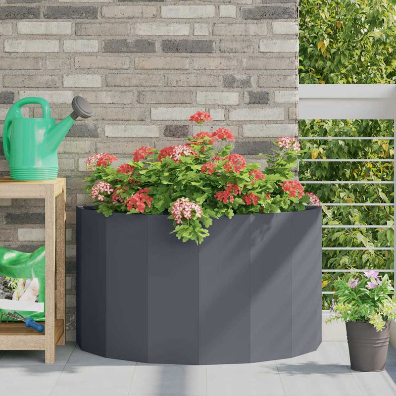 Load image into Gallery viewer, Vidaxl plantenbak antraciet 90 x 45 x 50 cm staal

