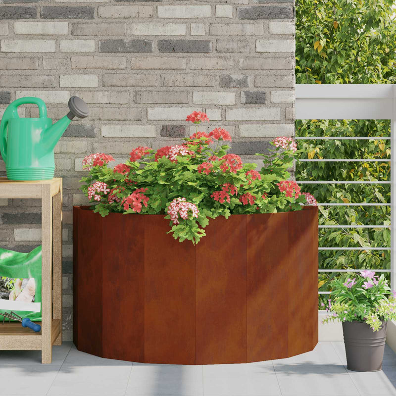 Load image into Gallery viewer, Vidaxl plantenbak roestig 90 x 45 x 50 cm cortenstaal
