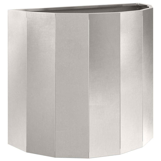 Vidaxl plantenbak zilver 60 x 30 x 50 cm roestvrij staal