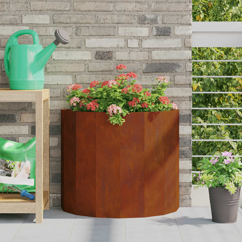 Load image into Gallery viewer, Vidaxl plantenbak roestig 60 x 30 x 50 cm cortenstaal
