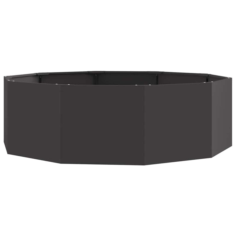 Load image into Gallery viewer, Vidaxl plantenbak zwart 120 x 120 x 35 cm staal
