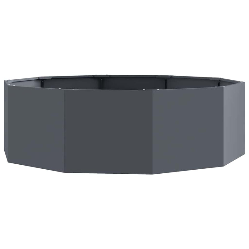 Load image into Gallery viewer, Vidaxl plantenbak antraciet 120 x 120 x 35 cm staal
