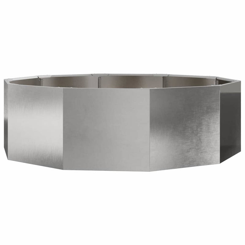Load image into Gallery viewer, Vidaxl plantenbak zilver 120 x 120 x 35 cm roestvrij staal
