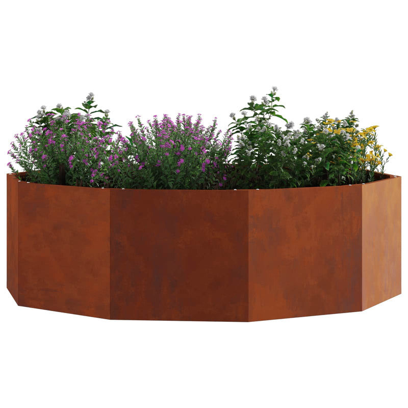 Load image into Gallery viewer, Vidaxl plantenbak roestig 120 x 120 x 35 cm cortenstaal
