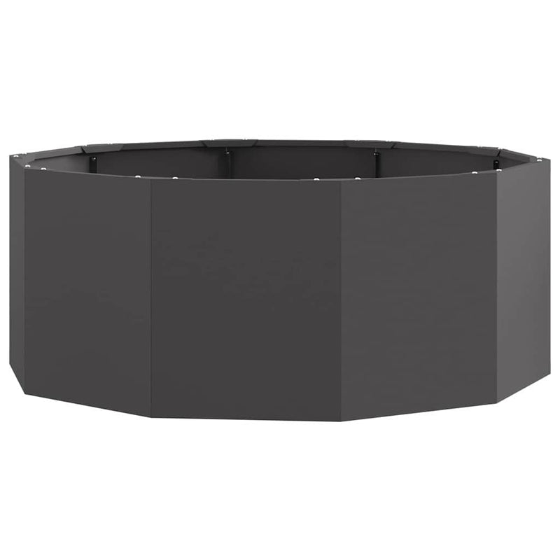 Load image into Gallery viewer, Vidaxl plantenbak zwart 90 x 90 x 35 cm staal
