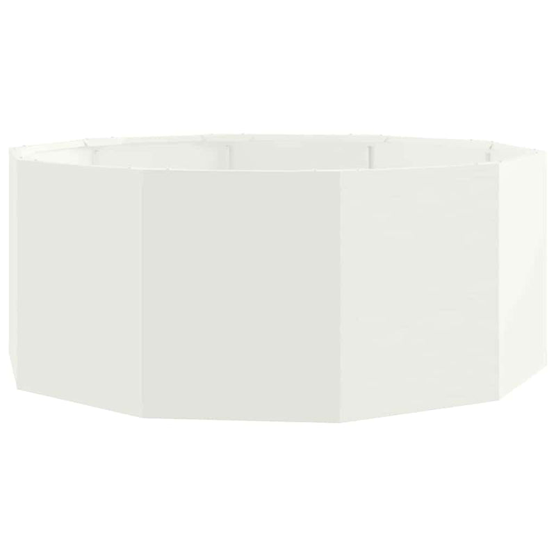 Load image into Gallery viewer, Vidaxl plantenbak wit 90 x 90 x 35 cm staal
