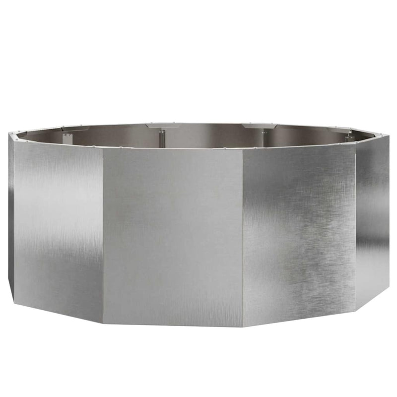 Load image into Gallery viewer, Vidaxl plantenbak zilver 90 x 90 x 35 cm roestvrij staal
