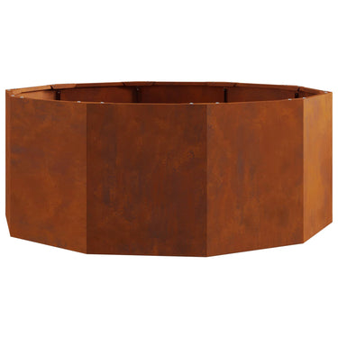 Vidaxl plantenbak roestig 90 x 90 x 35 cm cortenstaal