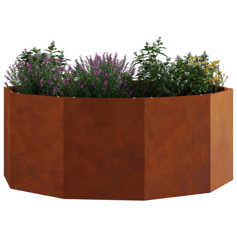 Load image into Gallery viewer, Vidaxl plantenbak roestig 90 x 90 x 35 cm cortenstaal
