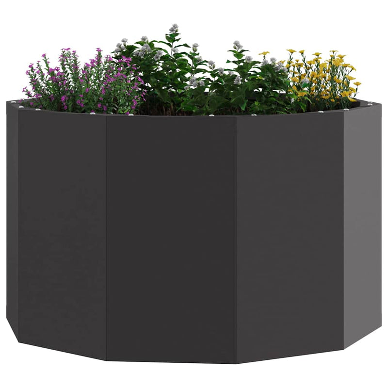 Load image into Gallery viewer, Vidaxl plantenbak zwart 60 x 60 x 35 cm staal
