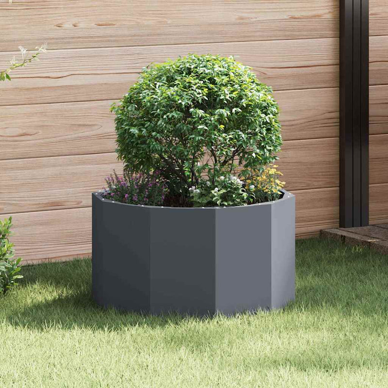 Load image into Gallery viewer, Vidaxl plantenbak antraciet 60 x 60 x 35 cm staal

